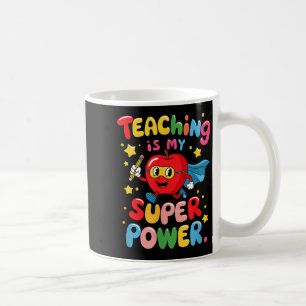 Caneca De Café Ensino retrô é agradecimento ao superprofessor
