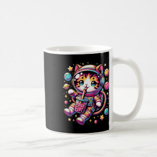 Caneca De Café Enstronauta Engraçado Espaço Kawaii Boba Tea Cat