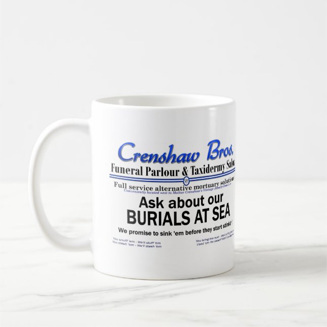 Caneca De Café Enterramento No Mar (Esquerda)