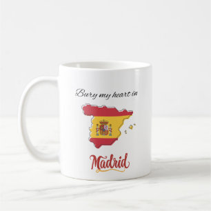 Caneca De Café Enterrem Meu Coração em Madrid