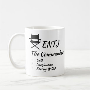 Caneca De Café ENTJ MBTI Myers-Briggs Tipo Personalidade do Indic