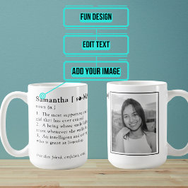 Caneca De Café Entrada de Dicionário Personalizado Funny