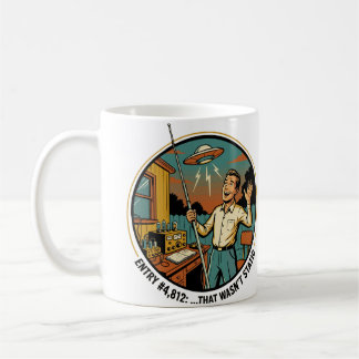 Caneca De Café Entrada do diário de bordo do rádio amador: aquilo