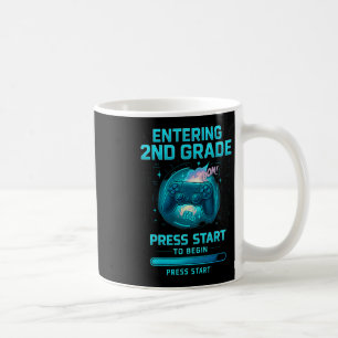 Caneca De Café Entrando na 2ª Série Design de Gamer Crianças Pres