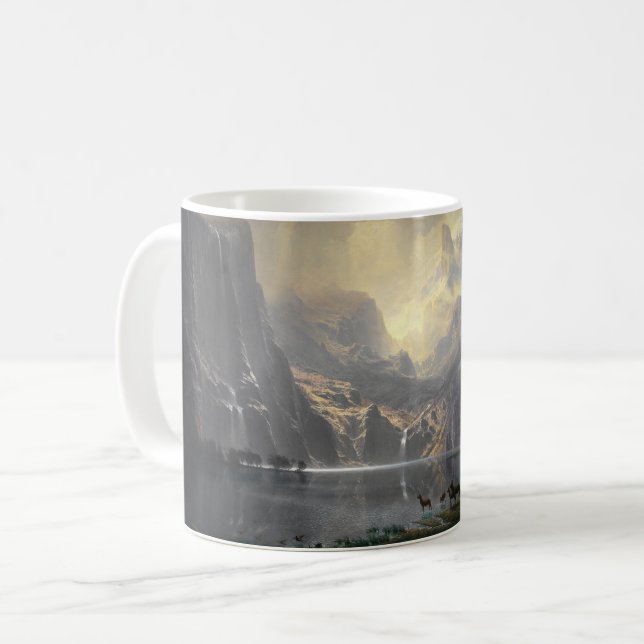 Caneca De Café Entre Serra Nevada, paisagem da montanha (Frente Esquerda)