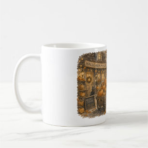 Caneca De Café Entrega de Abóbora de Bruxa para Amantes do Mercad
