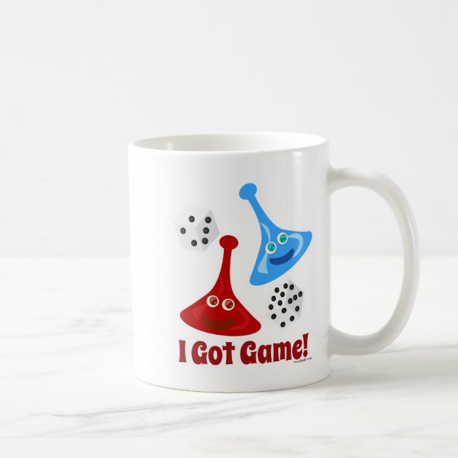 Caneca De Café Entrei no Jogo Diversão de Tabletop Dizendo (Direita)
