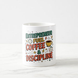 Caneca De Café Entrepreneur Fuel Coffee & Discipline Motivational