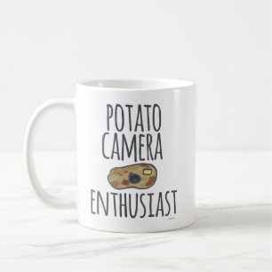Caneca De Café Entusiasta da Câmera de Batata Humor com Fotografi
