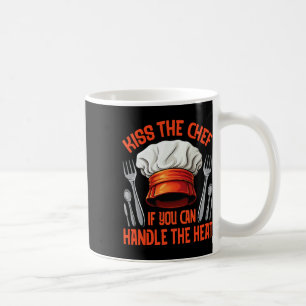 Caneca De Café Entusiasta da Culinária Beijo de Chef Grelhando De