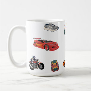 Caneca De Café Entusiasta de Aventura e Corrida Cola e Descola