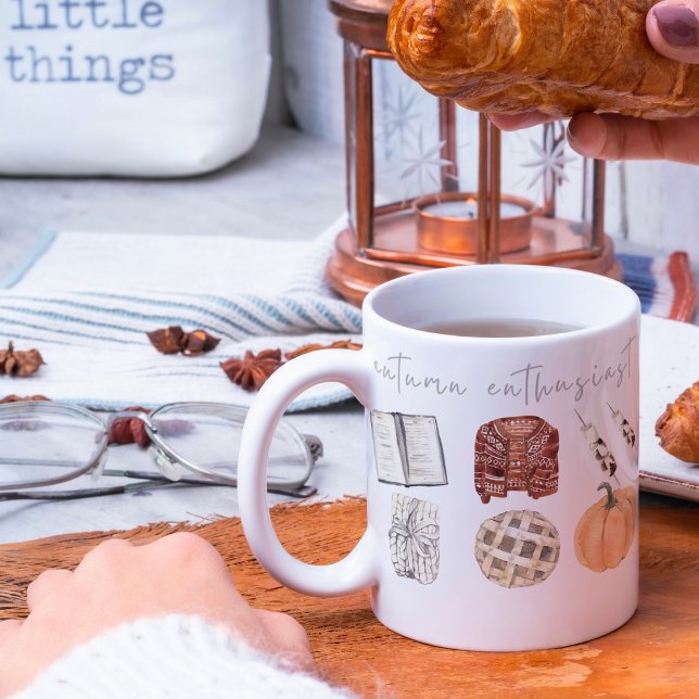 Caneca De Café Entusiasta de outono, Fall Mug (Criador carregado)