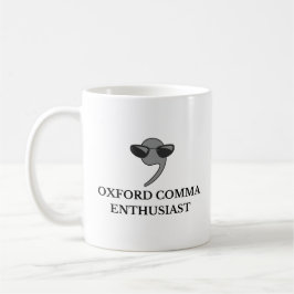 Caneca De Café Entusiasta do Oxford Comma | Engraçado professor d