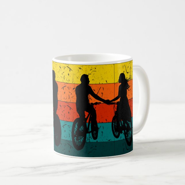 Caneca De Café Entusiastas de ciclismo (Frente Esquerda)