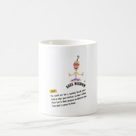 Caneca De Café Envelhecimento da imagem "verdade" da imagem cômic