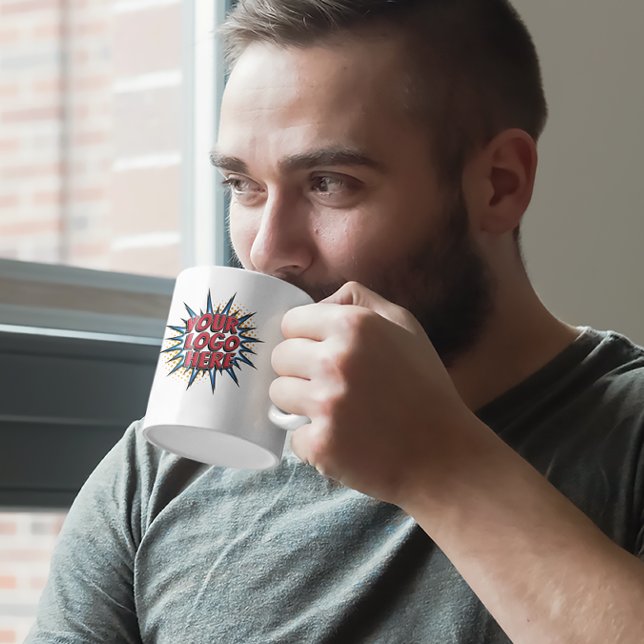 Caneca De Café Envio de Logotipo Negócios Profissionais (Criador carregado)