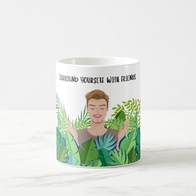 Caneca De Café Envolva-Se Com Amigos Plantando Mug (Centro)
