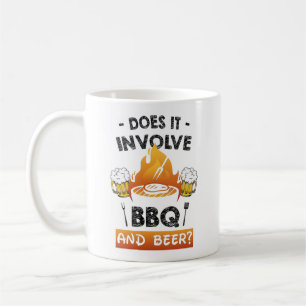 Caneca De Café Envolve CHURRASCO E Cerveja? Engraçado