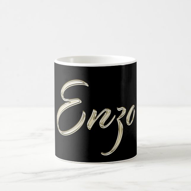 Caneca De Café Enzo Name whitegold Tasse Teetasse Kaffeetasse (Centro)