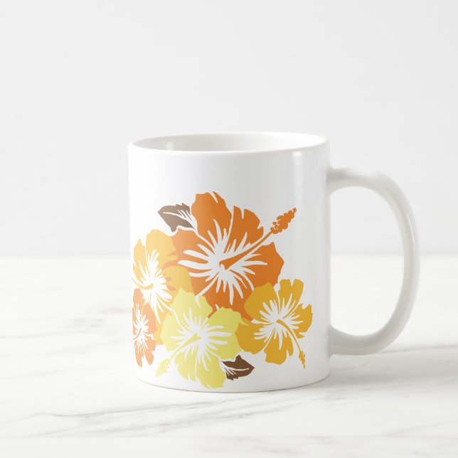 Caneca De Café "Epic Hibiscus" em Orange Mug (Direita)