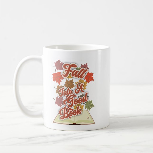 Caneca De Café Epica Queda Em Um Bom Estilo De Vida De Leitura De (Esquerda)