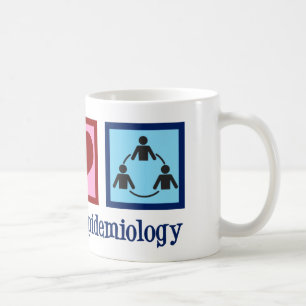 Caneca De Café Epidemiologia do amor da paz - epidemiologista