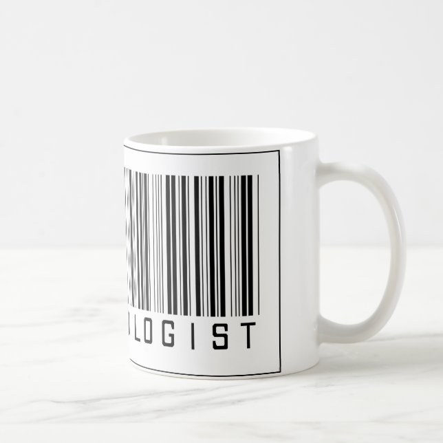 Caneca De Café Epidemiologista do código de barras (Direita)