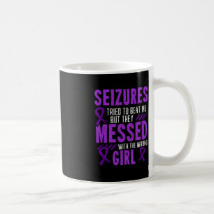 Caneca De Café Epilepsia Convulsões Perturbação Neurológica Roxo