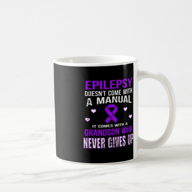 Caneca De Café Epilepsia Vem Com Um Avô Que Nunca Desiste (Direita)