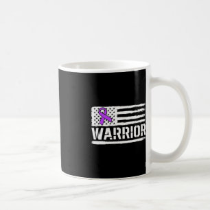 Caneca De Café Epilepsy Warrior Gift Purple American Flag Awarene