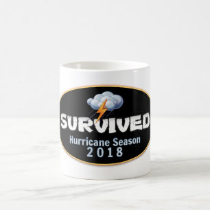 Caneca De Café Época de furacões sobreviventes de 2018