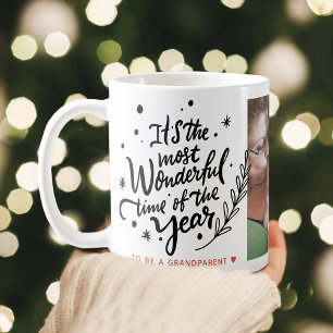 Caneca De Café Época Mais Maravilhosa Foto de Natal Festivo
