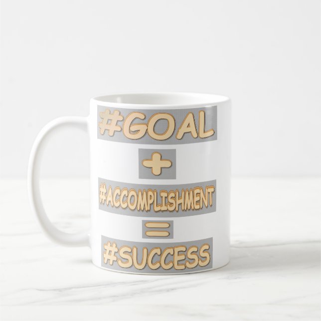 Caneca De Café "EQUAÇÃO DE SUCESSO" Design. Comprar Agora (Esquerda)