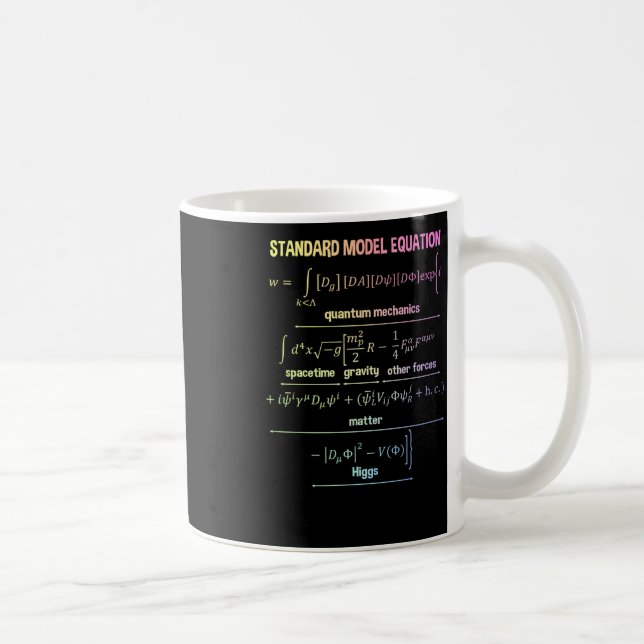 Caneca De Café Equação Modelo Padrão De Nerdy - Presente Para Fís (Direita)