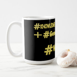 Caneca De Café "EQUAÇÃO WISDOM" Design de Expressão de Cuta. C