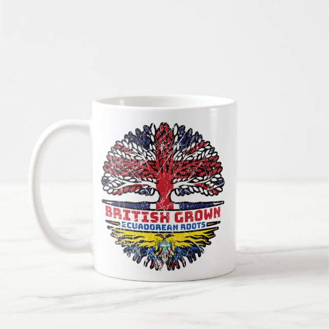 Caneca De Café Equador - Equador - Uk, Reino Unido - Árvore Britâ (Esquerda)