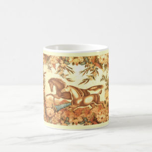 Caneca de café equestre do vintage