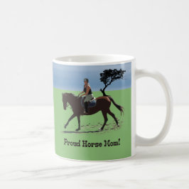 Caneca De Café Equestrian orgulhoso bonito da mamã do cavalo