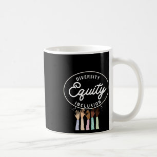 Caneca De Café Equidade De Diversidade E Vinheta De Inclusão