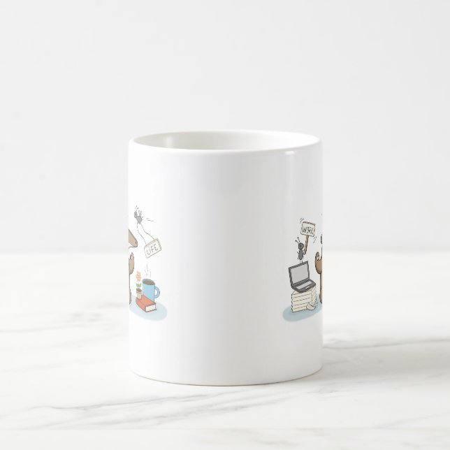 Caneca De Café Equilíbrio entre Trabalho e Vida | Tamanduá (Centro)