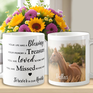 Caneca De Café Equine Pet Loss Keepsasaur Memorial Horse