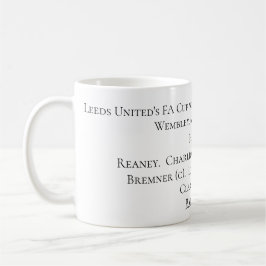 Caneca De Café Equipa vencedora do copo do FA de Leeds United,