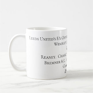 Caneca De Café Equipa vencedora do copo do FA de Leeds United,