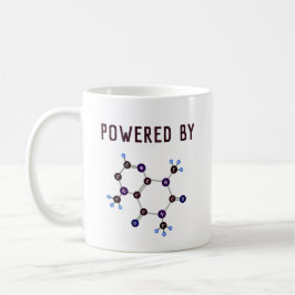 Caneca De Café Equipado com Cafeína Molecular Structure