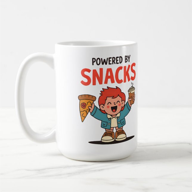 Caneca De Café Equipado com Snacks - Design do Lover de Comida de (Esquerda)