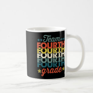 Caneca De Café Equipe 4º ano de volta às crianças de professores