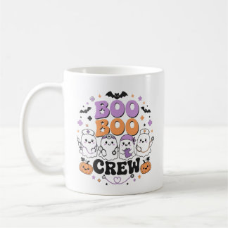 Caneca De Café Equipe Boo Boo Enfermeira de Halloween
