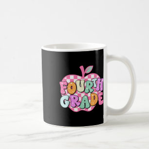 Caneca De Café Equipe da 4ª Série Rosa Maçã Fofo Volta às Aulas P