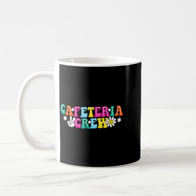 Caneca De Café Equipe da Cafeteria Divertida Senhora do Almoço Es (Esquerda)