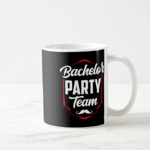Caneca De Café Equipe da Festa de Despedida de Solteiro Noivo Noi